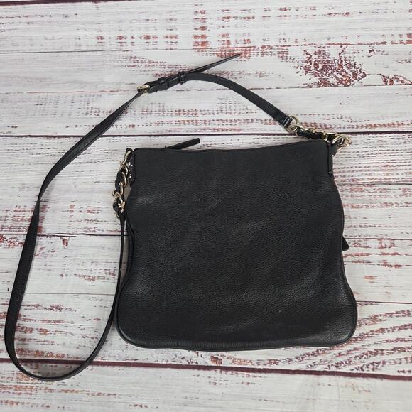 Kate Spade Jackson Street Melisse Handbag Black Leather Crossbody Purse Timeless - Picture 7 of 16